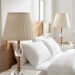 Tom Kristal Bronz-Koyu Krem Çift Abajur