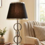 Bergamo Gümüş Modern Abajur