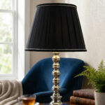 Köln Gümüş-Siyah Abajur