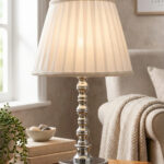 Köln Gümüş-Beyaz Abajur