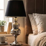 Uster Gümüş Modern Abajur