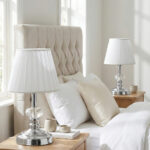 Sergio Klasik Gümüş-Beyaz Pileli Abajur