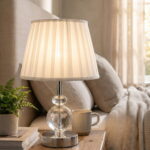 Kristal Gümüş Abajur