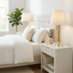 Friday Çift Gold Beyaz Şapkalı Abajur