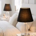 Kuba Gümüş - Siyah Abajur 2 Adet