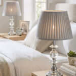 Ufo Gümüş-Gri Çift Abajur