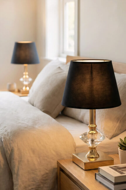 Star Gold-Siyah Abajur 2 Adet