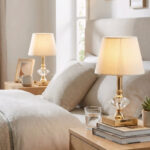 Star Gold-Krem Abajur 2 Adet