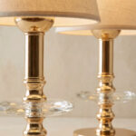 Galaxy Gold-Krem Abajur 2 Adet