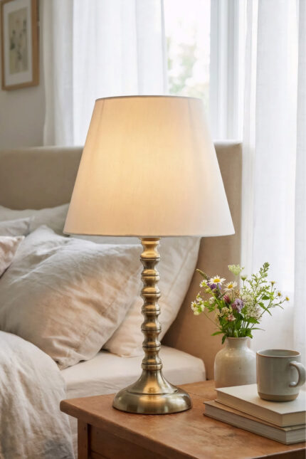 Yüzük Metal Eskitme-Krem Abajur