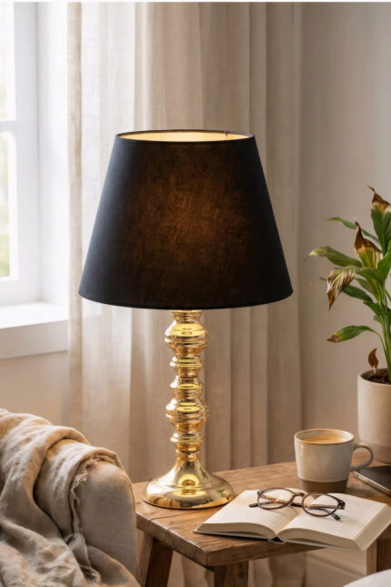 Zifin Gold-Siyah Abajur