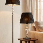 Melis Platin Lambader ve Abajur Seti