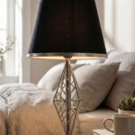 Messina Gümüş Modern Abajur