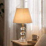 Feriz Kristal Krem Abajur