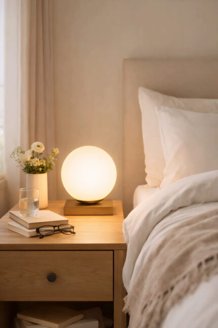 King Top Camlı Masa Lambası