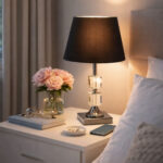 Julina Platin-Siyah Abajur