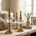 Burcu Bronz Kristal Aksesuar 3lü