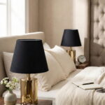 Samara Sarı-Siyah Çift Abajur