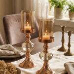 She İkili Rose Gold Mumluk