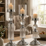 Elçin Üçlü Gümüş Mumluk