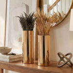 Moda Gold Ikili Metal Vazo