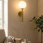 Gala Top Camlı Bronz Aplik