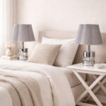 Johnny Gümüş-Gri Çift Abajur