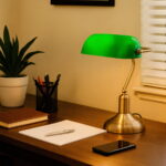 Banker Bronz Masa Lambası