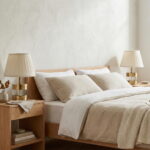 Johnny Bronz-Krem Çift Abajur