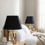 Johnny Sarı-Siyah Çift Abajur