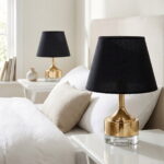 Parma Çift Sarı-Siyah Abajur