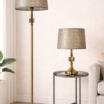 Jamal Bronz - Gri Abajur ve Lambader